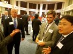 James Cannon (Cassidy Levy LLC), Michael Anderson (USITC), and Dan Kim (USITC)  at the Centennial reception (shown from left to right)